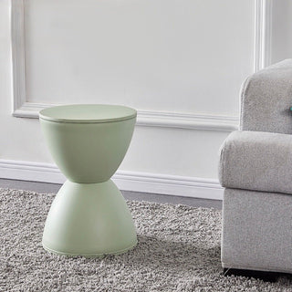 Hourglass design side table stoolin  chair