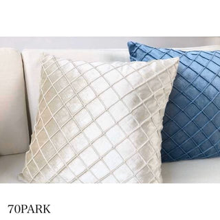 Velour Diamond Pattern Cushion Cover
