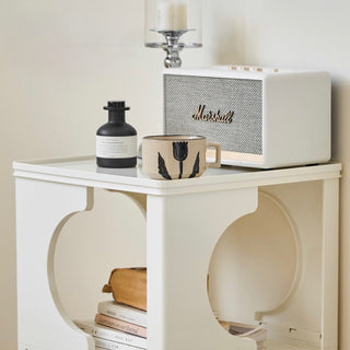 Legged Curved Three-Tier Storage Display Rack Side Table
