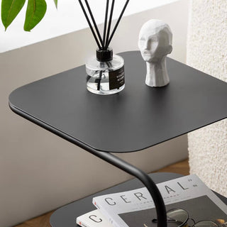 Iron Frame Two-Tier Side Table  Storage Rack Coffee Table