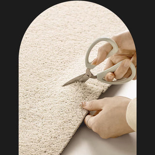 Black floral pattern entrance mat 50x80 mud-removing mat