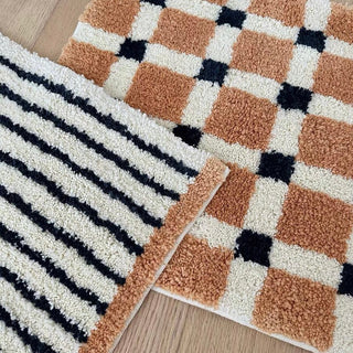 Striped & Checkered Door Mats  50 x 70 cm