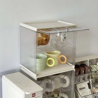 Clear Acrylic Two-Tier Display Storage Box