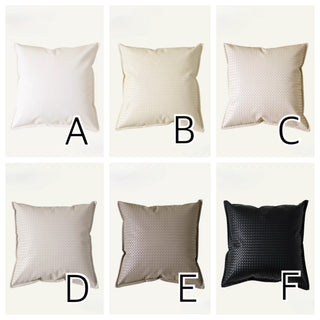 Rich Faux Leather Braided Cushion Cover  45 x 45 cm Nuance Colors