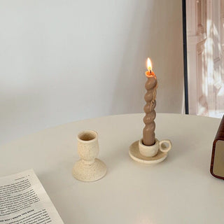 Ceramic Natural Candle Holder