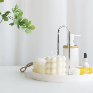 Arch Round Tray with Handle Monotone