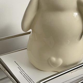 Rabbit Motif Ceramic Tissue Case