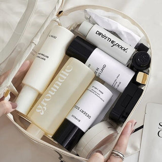 Clear Large Capacity Waterproof Cosmetic Storage Pouch Travel Pouch
