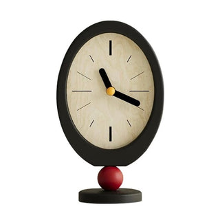Black Frame Oval Stand Clock Table Clock