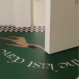 Dancer motif water-repellent entrance mat 50 x 80 cm