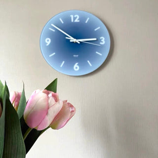 Gradient Wall Clock with Stand and Lettering