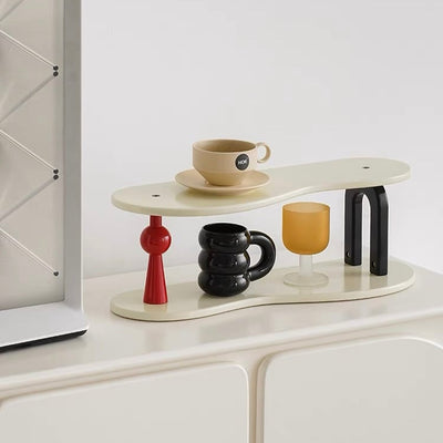 Modern design two-tier storage display rack