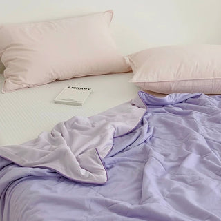 Piping Cooling Summer Blanket Colorful Blanket   Single Item 2 Sizes Cool