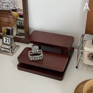 Wood Two-tiered and Three-tiered Storage Display Rack   Perfume Storage