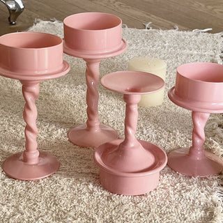 way Pink Twist Candle Holder
