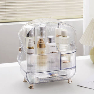 Clear Portable Cosmetic Box Makeup Storage