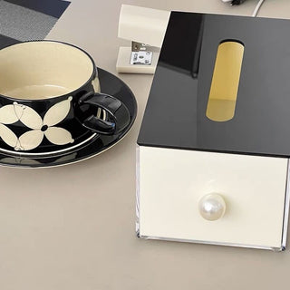 Pearl Monotone Drawer Tissue Case