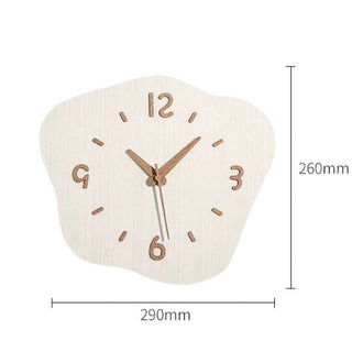 Wood Nuance Curve Silhouette Clock  Wall Clock Silent