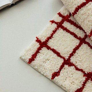 Red Line Nuance Art Door Mat  50 x 80 cm Absorbent Non-slip Tufted