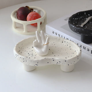 Ink Splash Pattern Wave Accessory Tray
