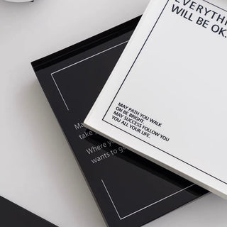 Legged Monotone Square Iron Storage Tray