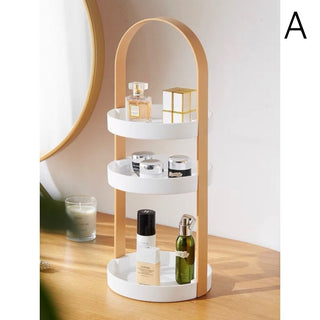 Archframe Round Three-Tier Rack  Cosmetic Storage