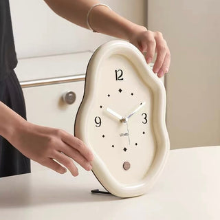 Chubby Wave Frame Clock  Table Clock
