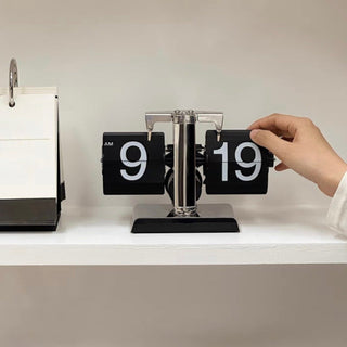 Flip Stand Clock with Storage Tray   in   Table Clock