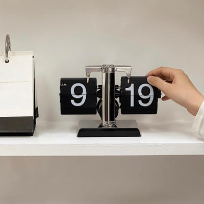 Flip Stand Clock with Storage Tray   in   Table Clock
