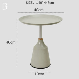 Gold Accent Mini Round Side Table