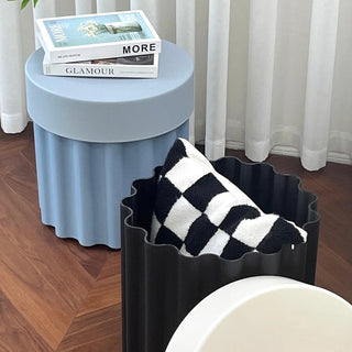 Storage-equipped Compact Colorful Side Table Stool     Entrance Hall