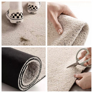 Bamboo Leaf Pattern Entrance Mat  50 x 80 cm Mud Removal Mat