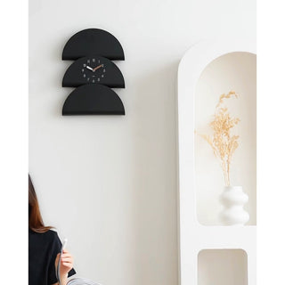 Half Moon Design Clock   Semi-circular Wall Clock