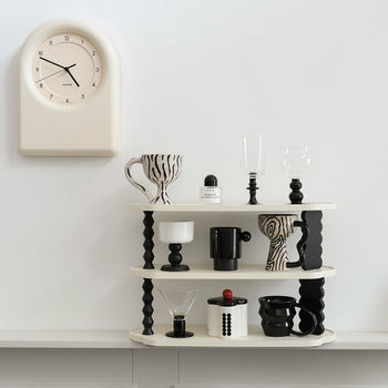 Wavy Monotone Three-Tier Storage Display Rack