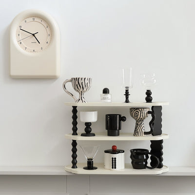 Wavy Monotone Three-Tier Storage Display Rack
