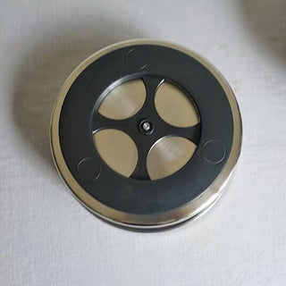Stainless steel degree rotating round storage tray
