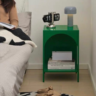 Legged Arch Iron Side Table  with Storage