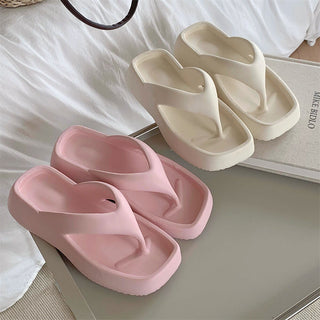 Square Toe Thong Sandals   Room Shoes