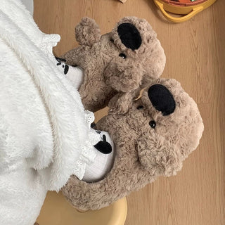 Fluffy Dog Room Shoes Indoor Slippers for Dogs