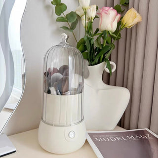 Covered Makeup Brush Stand Pen Holder Storage
