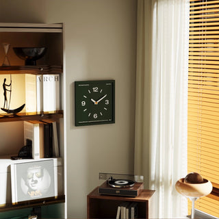 Square Frame Dark Color Clock  Wall Clock