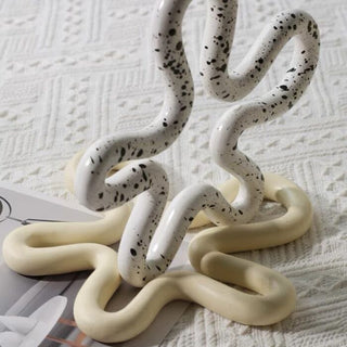 Wavy Ceramic Trivet     Decorative Object