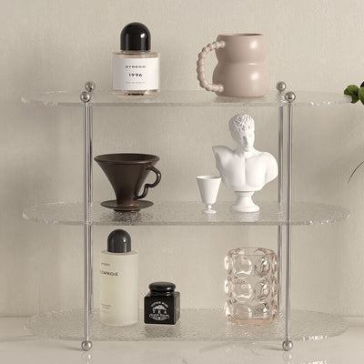 Clear Acrylic Oval Storage Display Rack
