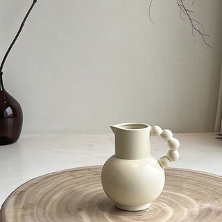 Pokopoko Ceramic Flower Vase with Handle