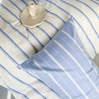 Asymmetrical Stripe Duvet Cover Set
