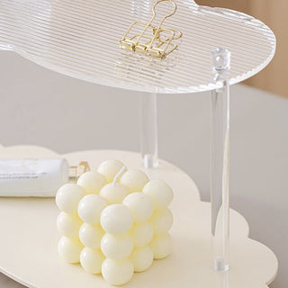 Acrylic Cloud-Shaped Two-Tier Rack  Cosmetic Storage Tray