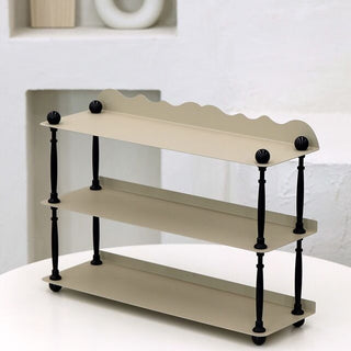 Iron Wave Three-Tier Storage Display Rack