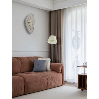 Matte Gray Nuance Design Art Clock  Wall Clock