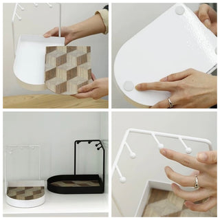 Corner Key Stand Tray   Entryway Storage Small Item Holder