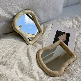 Bread motif Toast-shaped frame mirror  Wall hanging
